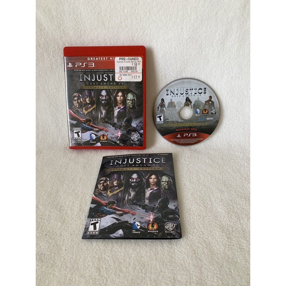 PS3 Injustice: Gods Among Us - Ultimate Edition (Sony PlayStation 3) Complete